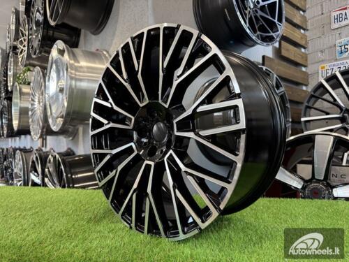 Ratlankis R21x9.5  5X112  ET  37  66.6  3S1111  Black Polished (MB)  For BMW  (K4+P)  (HYBRID FORGED New BMW X5)