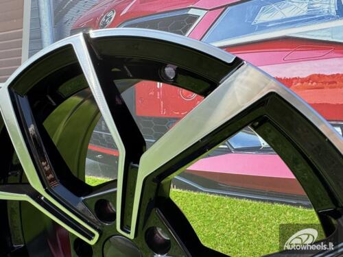 Ratlankis R17x7.5  5X100  ET  45  57.1  B5952  Black Polished (MB)  For VW  (P+K2+D2)  (New Model)