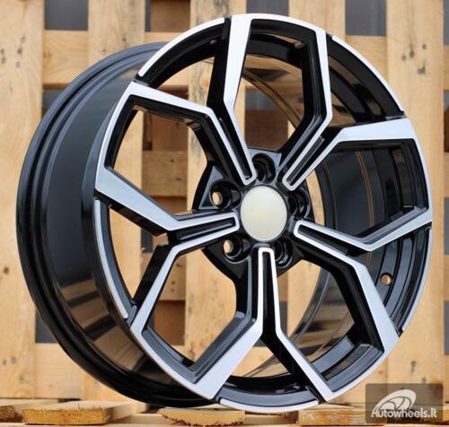 Ratlankis R17x7.5  5X100  ET  45  57.1  B5952  Black Polished (MB)  For VW  (P)  (New Model)