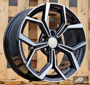 Ratlankis R17x7.5  5X100  ET  45  57.1  B5952  Black Polished (MB)  For VW  (P)  (New Model)