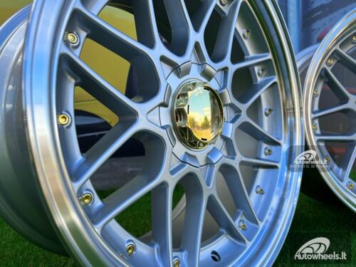 Ratlankis BBS RS II Style 18X10J 5X120 ET15 74.1 Silver with Diamond Cut lip