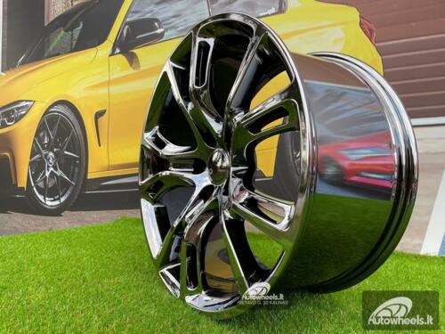 Ratlankis Jeep, Dodge Durango, SRT style 20X10J 5X127 ET50 71.5 Black chrome