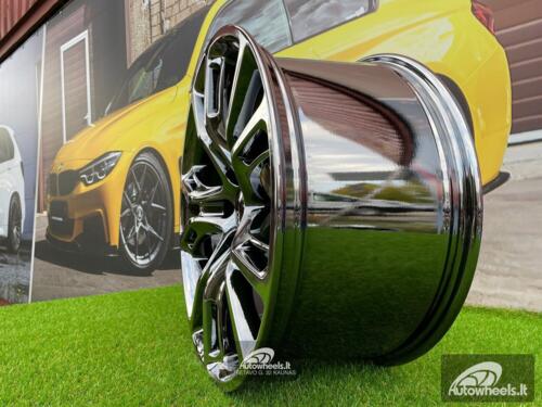 Ratlankis Jeep, Dodge Durango, SRT style 20X10J 5X127 ET50 71.5 Black chrome