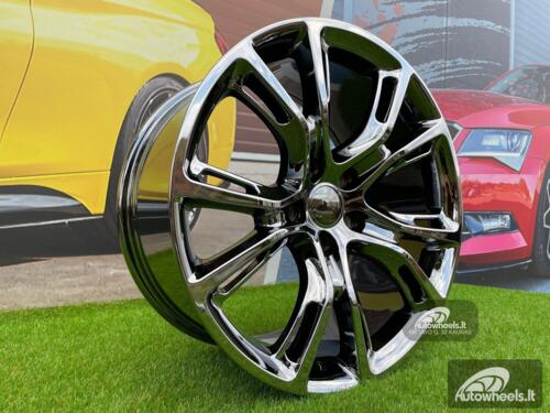 Ratlankis Jeep, Dodge Durango, SRT style 22X9J 5X127 ET34 71.5 Black chrome