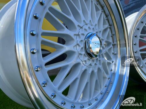 Ratlankis BBS RS2 Style 20X8.5J 5X114.3/5X120 ET35 73.1 White with diamond cut lip