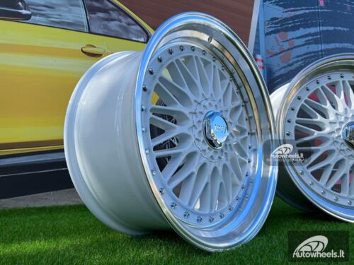 Ratlankis BBS RS2 Style 20X8.5J 5X114.3/5X120 ET35 73.1 White with diamond cut lip