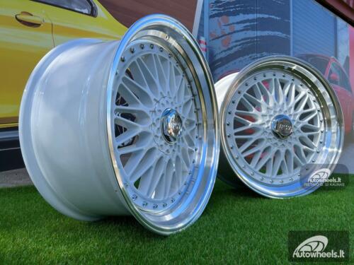 Ratlankis BBS RS2 Style 20X9.5J 5X114.3/5X120 ET35 73.1 White with diamond cut lip