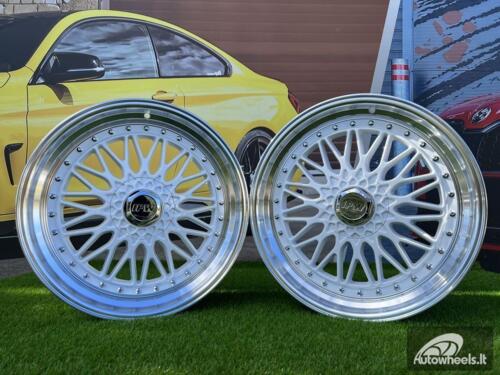 Ratlankis BBS RS2 Style 20X9.5J 5X114.3/5X120 ET35 73.1 White with diamond cut lip