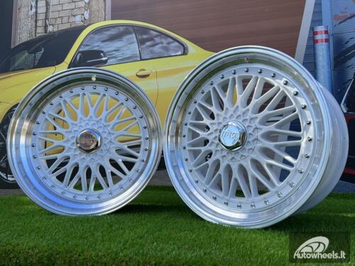 Ratlankis BBS RS2 Style 20X9.5J 5X114.3/5X120 ET35 73.1 White with diamond cut lip