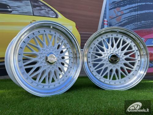 Ratlankis BBS RS2 Style 20X9.5J 5X114.3/5X120 ET35 73.1 White with diamond cut lip