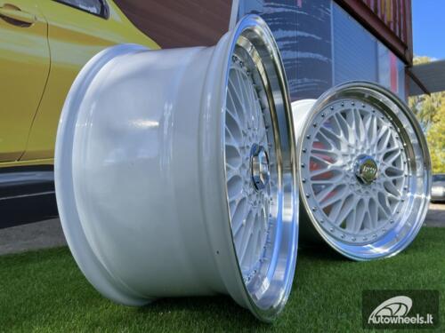 Ratlankis BBS RS2 Style 20X9.5J 5X114.3/5X120 ET35 73.1 White with diamond cut lip