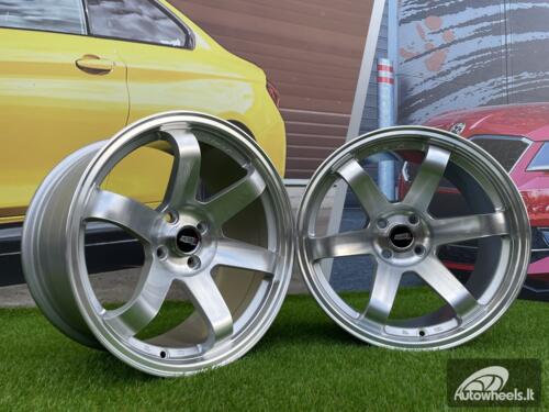Ratlankis Kaven Rota Grid style 17X10J 4X100 ET18 73.1 Silver with Diamond Cut lip