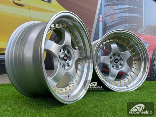 Ratlankis Work Meister S1 Style 17X8.5J 4X100/4X108 ET15 73.1 Silver with Diamond Cut lip