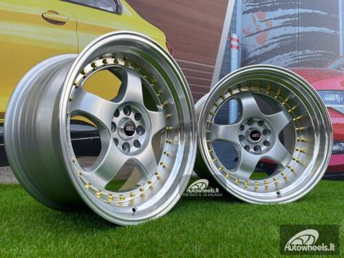 Ratlankis Work Meister S1 Style 17X8.5J 4X100/4X108 ET15 73.1 Silver with Diamond Cut lip