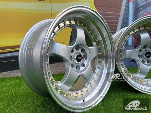 Ratlankis Work Meister S1 Style 17X8.5J 4X100/4X108 ET15 73.1 Silver with Diamond Cut lip