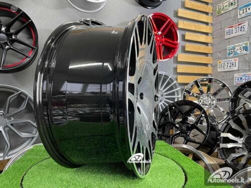 Ratlankis Brabus G class Monoblock style 22X10J 5X130 ET35 84.1 Black Diamond Cut