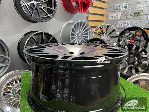 Ratlankis Brabus G class Monoblock style 22X10J 5X130 ET35 84.1 Black Diamond Cut