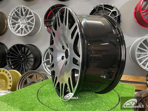 Ratlankis Brabus G class Monoblock style 22X10J 5X130 ET35 84.1 Black Diamond Cut