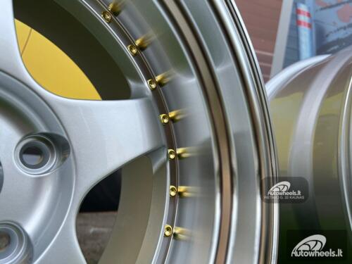 Ratlankis 2+2 Work Meister S1-3P style 18X10J 5X114.3 ET25 73.1 Silver with Diamond Cut lip