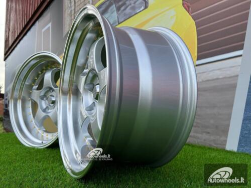Ratlankis 2+2 Work Meister S1-3P style 18X10J 5X114.3 ET25 73.1 Silver with Diamond Cut lip