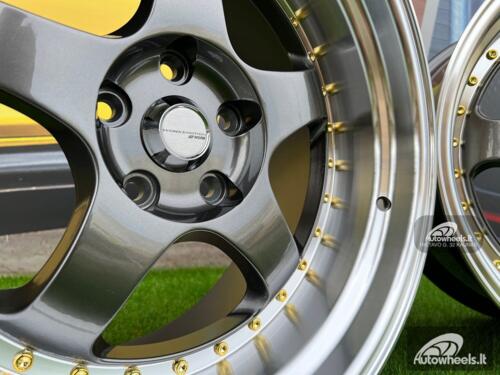 Ratlankis Work Meister S1-3P style 18X10J 5X114.3 ET25 73.1 Gunmetal with Diamond Cut lip