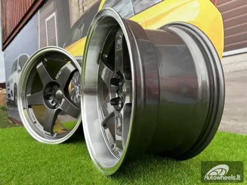 Ratlankis Rota GTR-D Style 18X8.5J 5X100/5X114.3 ET25 73.1 Gunmetal with Diamond Cut lip