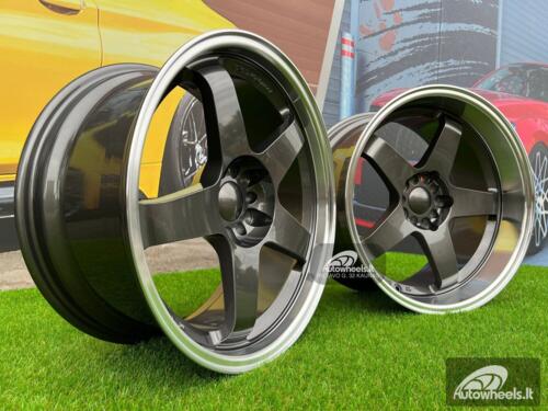 Ratlankis Rota GTR-D Style 18X9.5J 5X100/5X114.3 ET12 73.1 Gunmetal with Diamond Cut lip