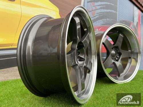Ratlankis Rota GTR-D Style 18X9.5J 5X100/5X114.3 ET12 73.1 Gunmetal with Diamond Cut lip