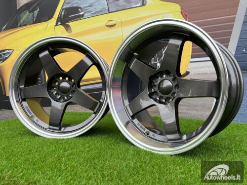 Ratlankis Rota GTR-D Style 18X9.5J 5X100/5X114.3 ET12 73.1 Gunmetal with Diamond Cut lip