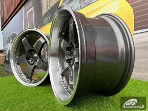 Ratlankis Rota GTR-D Style 18X9.5J 5X100/5X114.3 ET12 73.1 Gunmetal with Diamond Cut lip