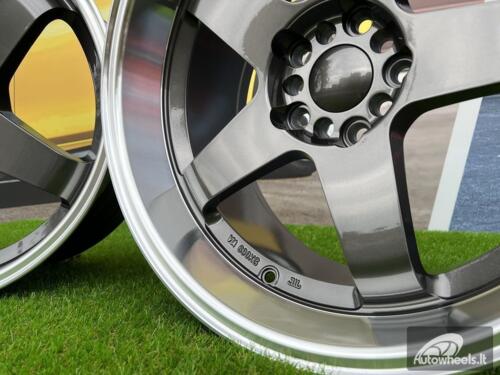 Ratlankis Rota GTR-D Style 18X9.5J 5X100/5X114.3 ET12 73.1 Gunmetal with Diamond Cut lip