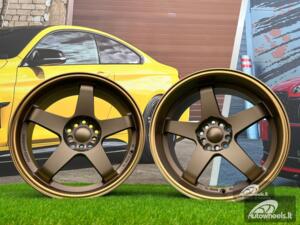 Ratlankis Rota GTR-D Style 18X9.5J 5X100/5X114.3 ET12 73.1 Bronze with Diamond Cut lip and bronze lacquer