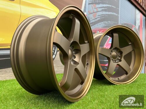 Ratlankis Rota GTR-D Style 18X9.5J 5X100/5X114.3 ET12 73.1 Bronze with Diamond Cut lip and bronze lacquer  (SET 8.5J + 9.5J)