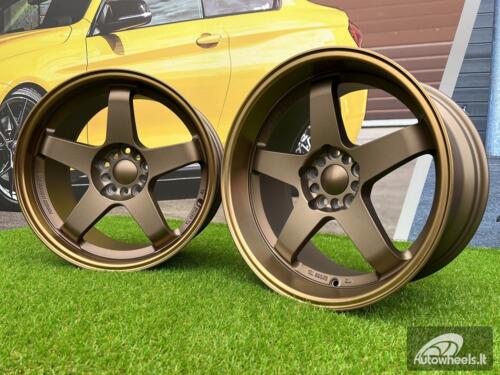 Ratlankis Rota GTR-D Style 18X9.5J 5X100/5X114.3 ET12 73.1 Bronze with Diamond Cut lip and bronze lacquer  (SET 8.5J + 9.5J)