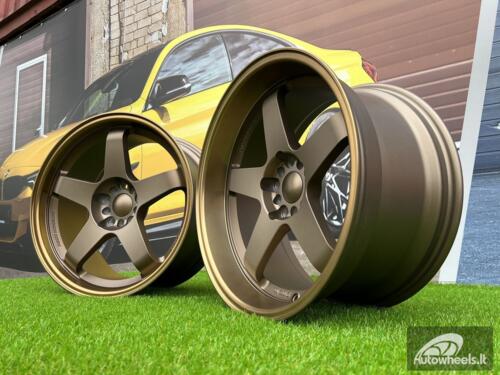 Ratlankis Rota GTR-D Style 18X9.5J 5X100/5X114.3 ET12 73.1 Bronze with Diamond Cut lip and bronze lacquer  (SET 8.5J + 9.5J)