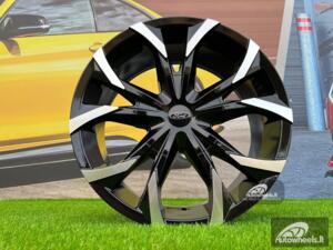 Ratlankis Race Line Vector Transit style 18X8J 5X160 ET45 65.1 Black Diamond Cut