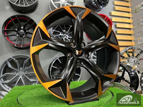 Ratlankis Seat 38/3 Cupra Formentor style 18X8J 5X112 ET45 57.1 Satin black with Diamond Cut spoke and bronze coating