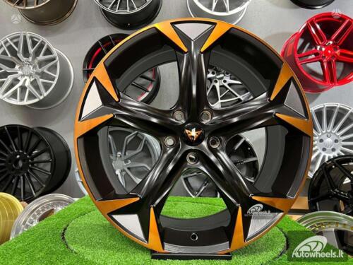 Ratlankis Seat 38/3 Cupra Formentor style 18X8J 5X112 ET45 57.1 Satin black with Diamond Cut spoke and bronze coating