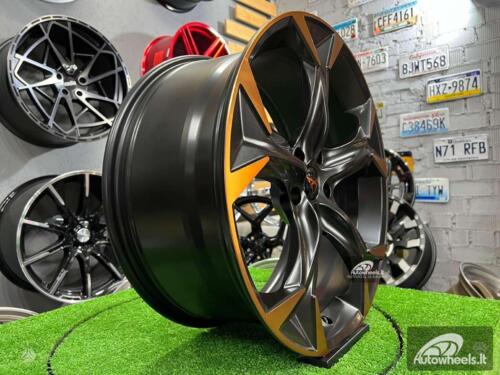 Ratlankis Seat 38/3 Cupra Formentor style 18X8J 5X112 ET45 57.1 Satin black with Diamond Cut spoke and bronze coating