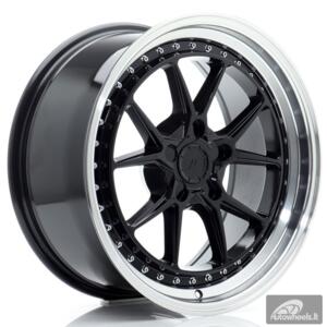 JR Wheels JR39 18x8,5 ET15-35 5H BLANK Glossy Black w/Machined Lip