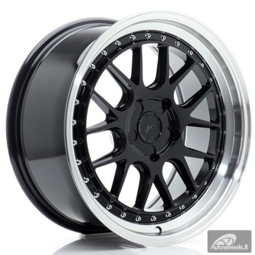 JR Wheels JR40 18x8,5 ET15-35 5H BLANK Glossy Black w/Machined Lip