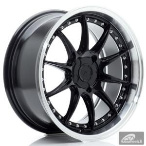 JR Wheels JR41 18x8,5 ET15-35 5H BLANK Glossy Black w/Machined Lip