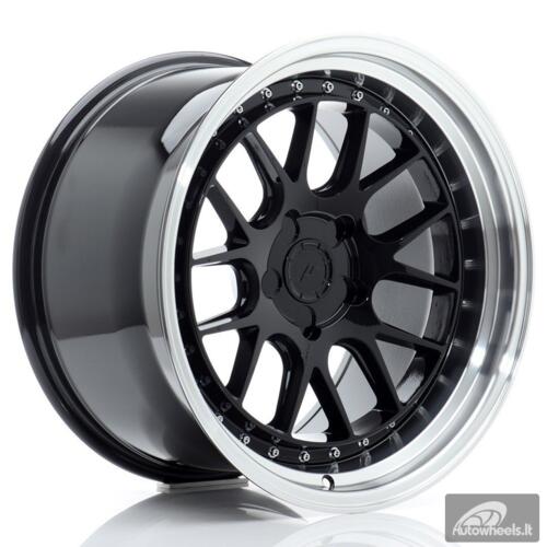 JR Wheels JR40 18x10,5 ET15-22 5H BLANK Gloss Black w/Machined Lip