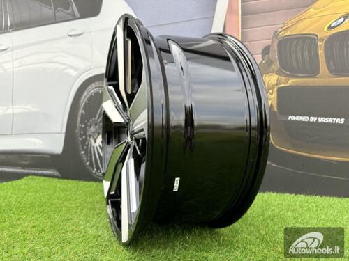 Ratlankis R19x8.5  5X112  ET  32  66.5  A5470  (IN5400)  Black Polished (MB)  For AUD  (Z5+P2)  (Milling)
