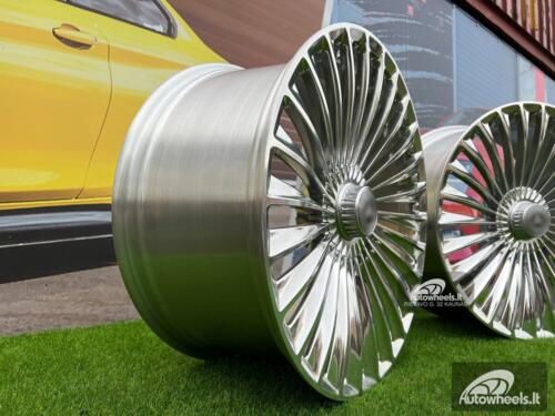 Ratlankis Forged Maybach style for Mercedes 21X10J 5X112 ET38 66.6 Polished 