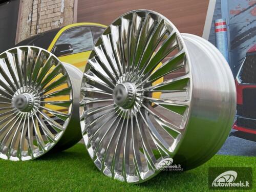 Ratlankis Forged Maybach style for Mercedes 21X10J 5X112 ET38 66.6 Polished 