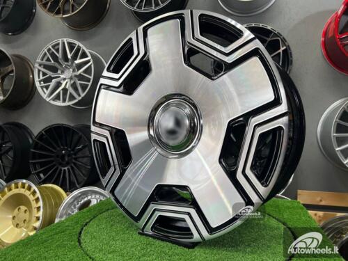 Ratlankis Forged Monoblock AMG G class style for Mercedes 22X10J 5X130 ET30 84.1 Black machined face