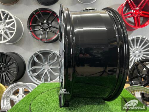 Ratlankis Forged Monoblock AMG G class style for Mercedes 22X10J 5X130 ET30 84.1 Black machined face