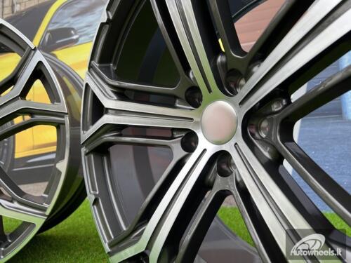 Ratlankis Forged for Maserati Levante Helio Style 21x10.5J 5x114.3 ET42 67.1 Grey half matt with Diamond cut