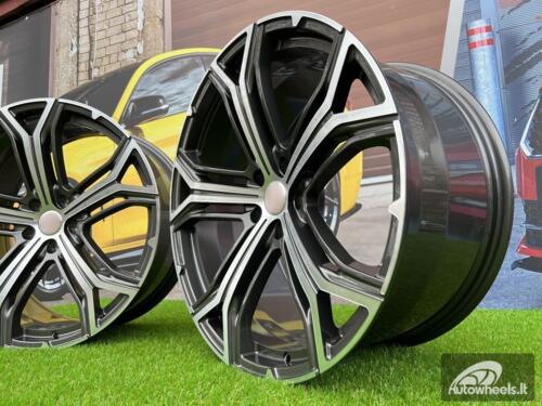 Ratlankis Forged for Maserati Levante Helio Style 21x10.5J 5x114.3 ET42 67.1 Grey half matt with Diamond cut